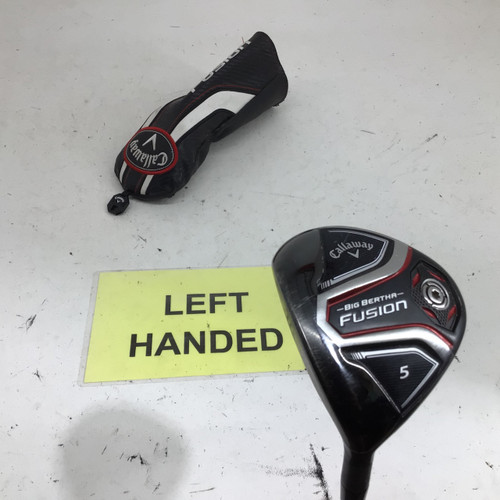 Vist Large View of Product Image Which is Used Callaway 2016 BIG BERTHA FUSION 5 WOOD S FLEX LH Mens Fairway Wood LH 5 Wood