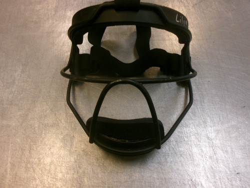 Vist Large View of Product Image Which is Used Mizuno MASK BB/SB Fielders Mask Black MD