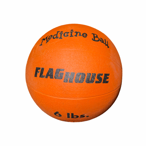 Vist Large View of Product Image Which is Used Medicine Ball Orange 6 lb
