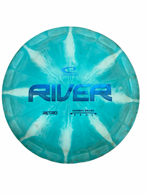 Vist Large View of Product Image Which is Used Latitude 64 RIVER Disc Golf Driver Carolina Blue