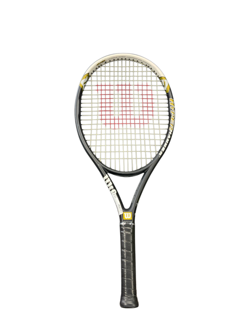 Vist Large View of Product Image Which is Used Wilson HYPER HAMMER 5.3 Adult Tennis Racquet Black Unknown