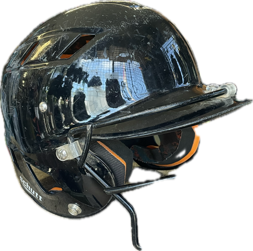 Vist Large View of Product Image Which is Used Schutt BK W/MASK Batting Helmet w/Mask Black One Size