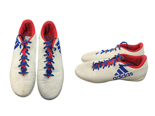 Vist Large View of Product Image Which is Used Adidas X Soccer Indoor Shoes White Senior 10