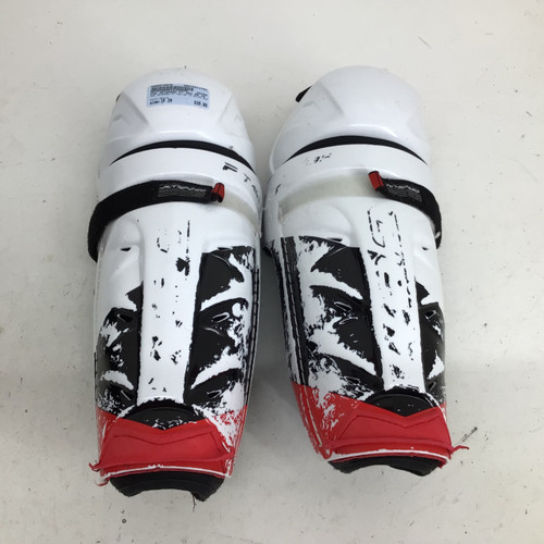Vist Large View of Product Image Which is Used CCM JETSPEED FT 463 SR 15 SHING GUARDS Senior Shin Guards White 15"