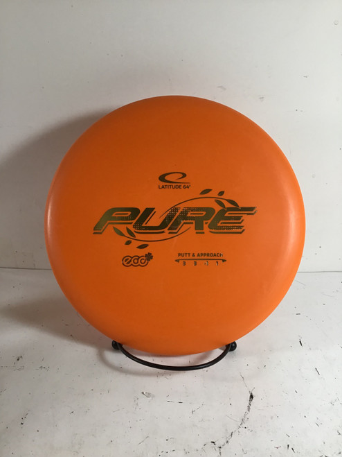 Vist Large View of Product Image Which is Used Latitude 64 ECO PURE Disc Golf Putter Orange 173g