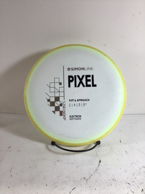 Vist Large View of Product Image Which is Used Axiom ELECTRON SOFT PIXEL Disc Golf Putter White 171g
