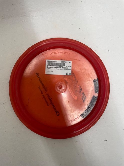 Vist Large View of Product Image Which is Used Innova CHAMPION MONARCH Disc Golf Driver Red