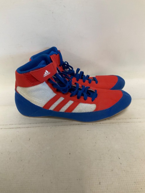 Vist Large View of Product Image Which is Used Adidas Wrestling Shoes Royal Blue Senior 8.5
