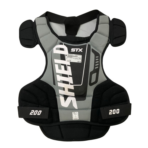 Vist Large View of Product Image Which is Used STX SHIELD 200 LAX Goalie Chest M Black Senior