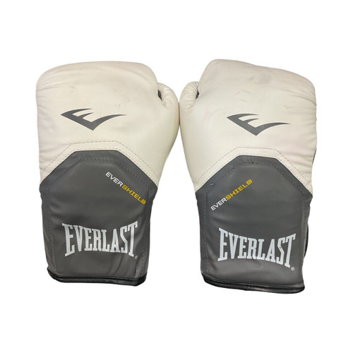 Vist Large View of Product Image Which is Used, Everlast Boxing Gloves, White, LG