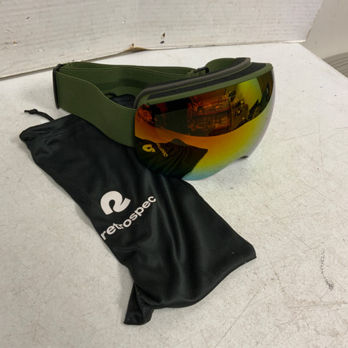 Vist Large View of Product Image Which is Used RETROSPEC Snow Goggles Adult Green