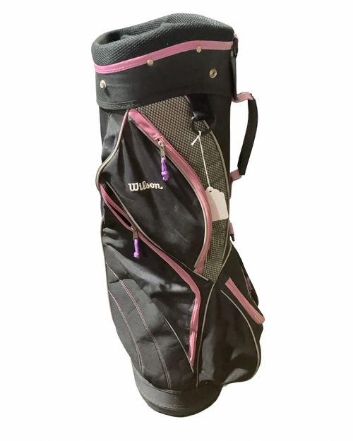 Vist Large View of Product Image Which is Used Wilson BAG Womens Cart Bag Black And Pink
