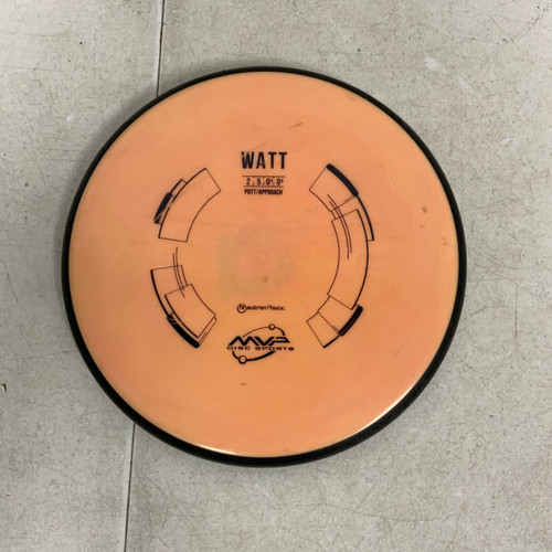 Vist Large View of Product Image Which is Used MVP NEUTRON WATT Disc Golf Putter Orange 174g