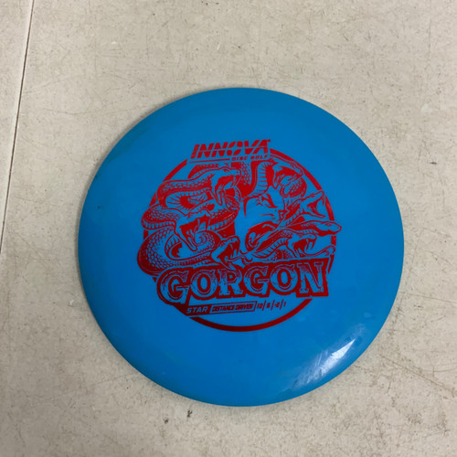 Vist Large View of Product Image Which is Used Innova STAR GORGON Disc Golf Driver Royal Blue 170g