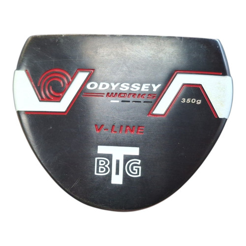 Vist Large View of Product Image Which is Used Odyssey WORKS V LINE BIG T Mens Putter RH