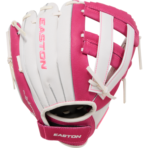 Vist Large View of Product Image Which is New Easton GHOST FLEX YOUTH RH Throw Fastpitch Gloves 10"