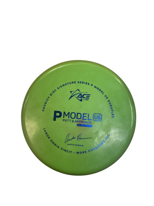 Vist Large View of Product Image Which is Used Prodigy ACE P MODEL US Disc Golf Putter Green 174g