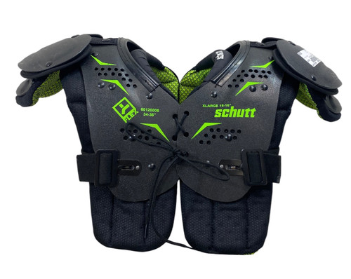 Vist Large View of Product Image Which is Used Schutt YFLEX 4.0 FB Shoulder Pads Black XL