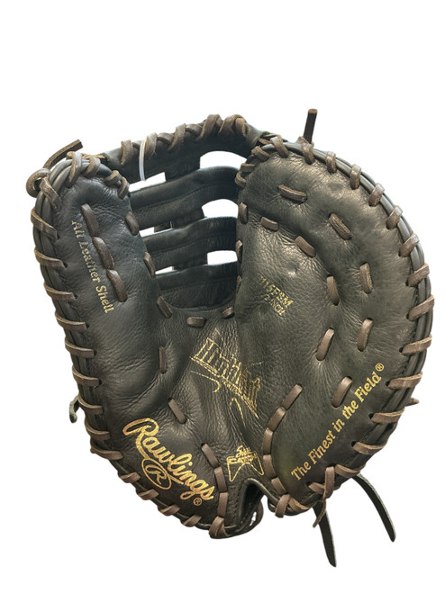 Vist Large View of Product Image Which is Used Rawlings H115 FB M BB/SB First Base RH Throw Black 11 1/2"