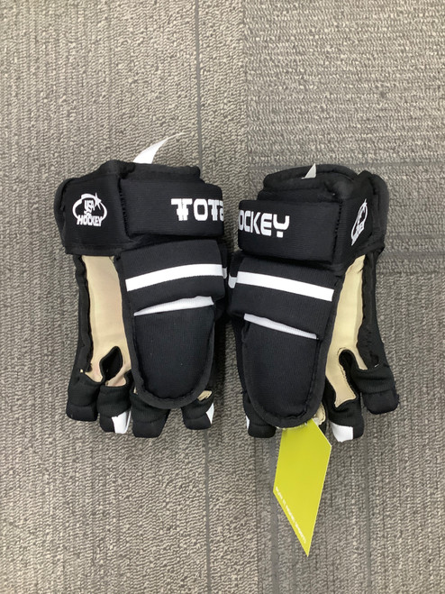 Vist Large View of Product Image Which is Used TOTAL HOCKEY Junior Gloves Black 10"