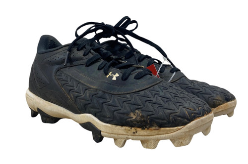 Vist Large View of Product Image Which is Used Under Armour BSBL BB/SB Cleats Black Senior 5