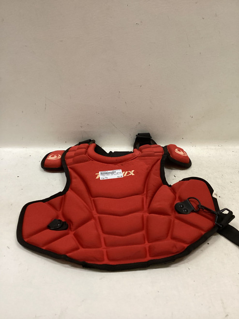 Vist Large View of Product Image Which is Used PHINIX CHEST PROTECTOR YTH Catchers Chest Protector Red Youth