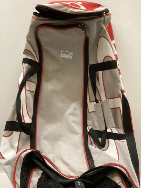 Vist Large View of Product Image Which is Used BoomBah RED/WHITE ROLLER BAG BB/SB Player Wheeled Bag Red And Silver