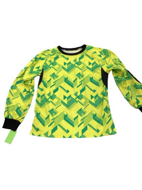 Vist Large View of Product Image Which is Used Brava GOALIE Soccer Goalie Top Adt Yellow MD