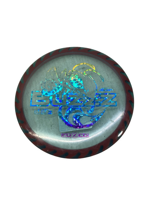 Vist Large View of Product Image Which is Used Discraft BUZZZ SAW Disc Golf Mid Range Royal Blue