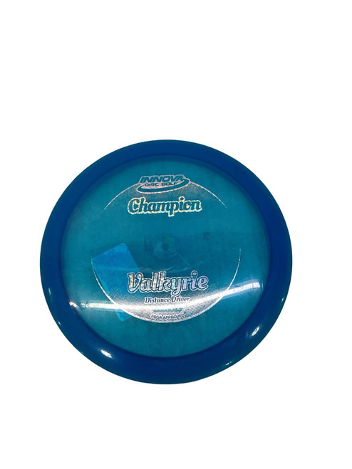 Vist Large View of Product Image Which is Used Innova CHAMPION VALKYRIE Disc Golf Driver Royal Blue