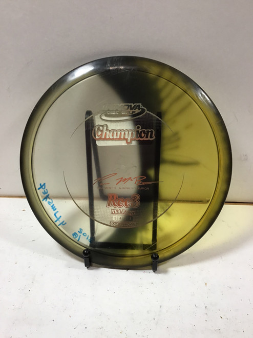 Vist Large View of Product Image Which is Used Innova CHAMPION ROC3 Disc Golf Mid Range Green 174g