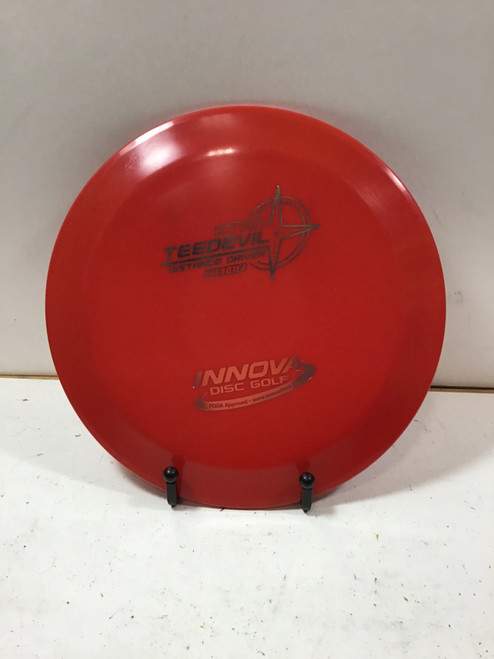 Vist Large View of Product Image Which is Used Innova STAR TEEDEVIL Disc Golf Driver Red 175g