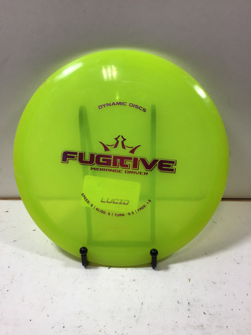 Vist Large View of Product Image Which is Used Dynamic Discs LUCID FUGITIVE Disc Golf Mid Range Yellow 179g
