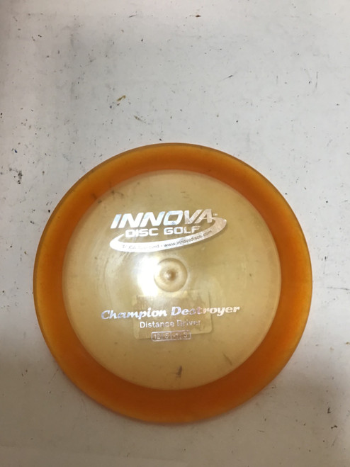 Vist Large View of Product Image Which is Used Innova CHAMPION DESTROYER Disc Golf Driver Orange 166g