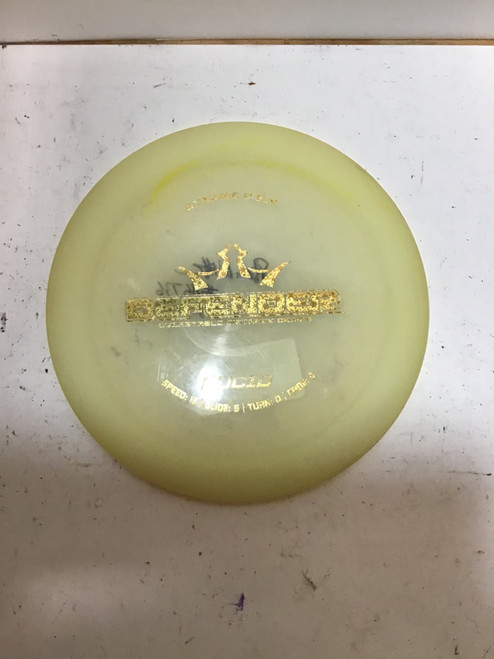 Vist Large View of Product Image Which is Used Dynamic Discs LUCID DEFENDER Disc Golf Driver White 174g