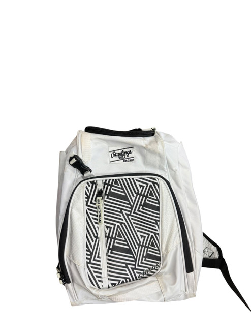 Vist Large View of Product Image Which is Used Rawlings MARK OF A PRO BB/SB Player Backpack White