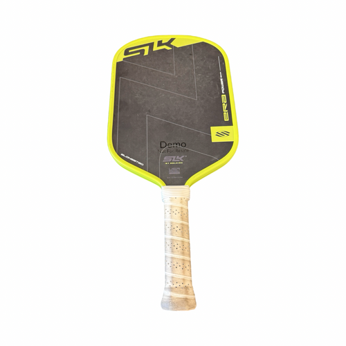 Vist Large View of Product Image Which is Used Selkirk ERA POWER Pickleball Racquet Black And Neon Green
