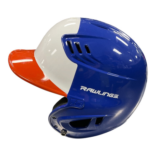 Vist Large View of Product Image Which is Used Rawlings R16J-R1 Batting Helmet No Mask Navy Blue One Size