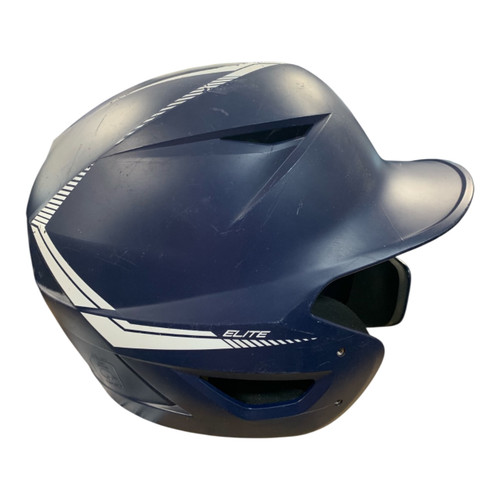Vist Large View of Product Image Which is Used Easton BLUE HELMET W CFLAP Batting Helmet w/Mask Navy Blue MD