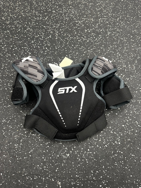 Vist Large View of Product Image Which is Used STX STALLIOM 75 Lacrosse Shoulder Pads Black XXS