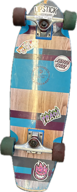Vist Large View of Product Image Which is Used Kryptonics BLUE STRIPES Complete Skateboard Royal Blue Regular