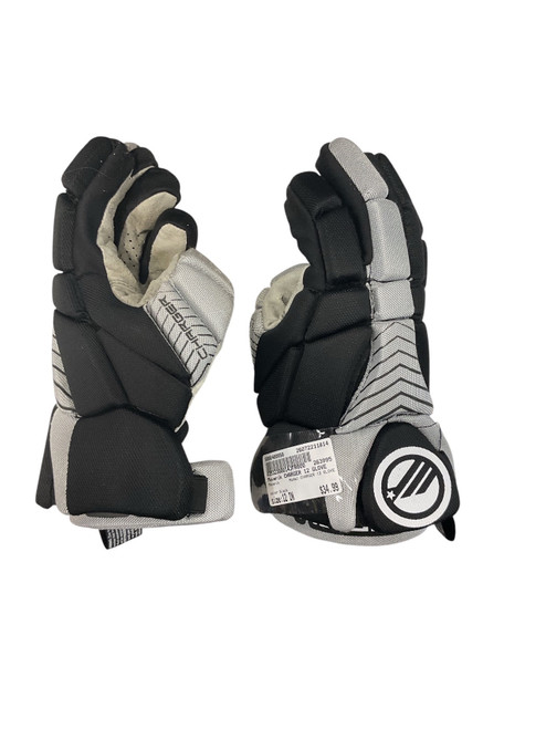 Vist Large View of Product Image Which is Used Maverik CHARGER 12 GLOVE Lacrosse Gloves Junior Black 12"