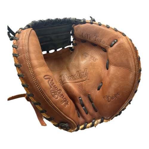 Vist Large View of Product Image Which is Used Rawlings SANDLOT BB/SB Catchers RH Throw Brown 33"