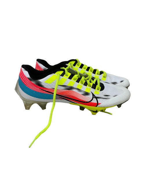 Vist Large View of Product Image Which is Used Nike NIKE VAPOR EDGE SPEED 360 MULTI ZEBRA S Adult FB Cleats White And Optic Yellow Senior 8.5