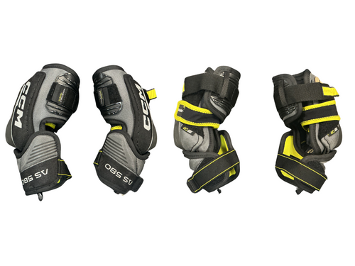 Vist Large View of Product Image Which is Used CCM TACKS AS 580 Junior Elbow Pads MD