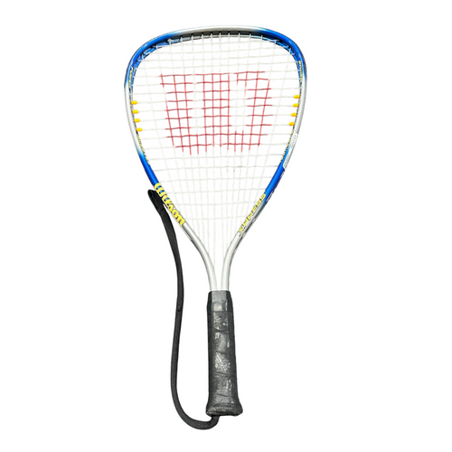 Vist Large View of Product Image Which is Used Wilson XPRESS Adult Racquetball Racquet Royal Blue 4"