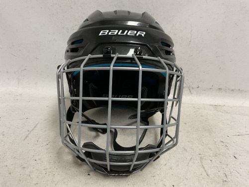Vist Large View of Product Image Which is Used Bauer RE-AKT 55 Helmet Cage Combo Black MD