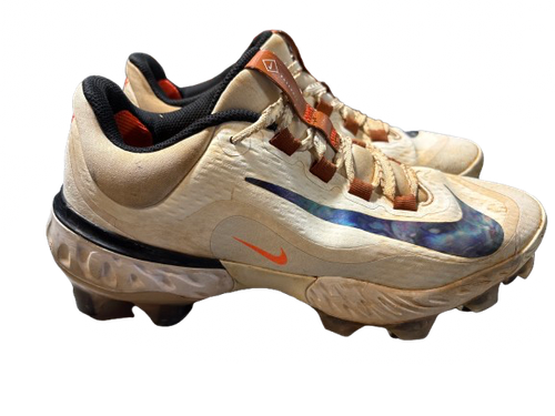 Vist Large View of Product Image Which is Used Nike NIKE REACT CLEAT SZ 8 BB/SB Cleats White Youth 08.0