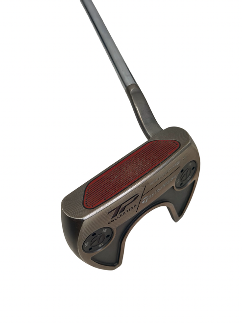 Vist Large View of Product Image Which is Used Taylormade TP Patina ARDMORE 3 Golf Putter RH 34" w/ TaylorMade Super Stroke Pistol GTR 1.0 Grip