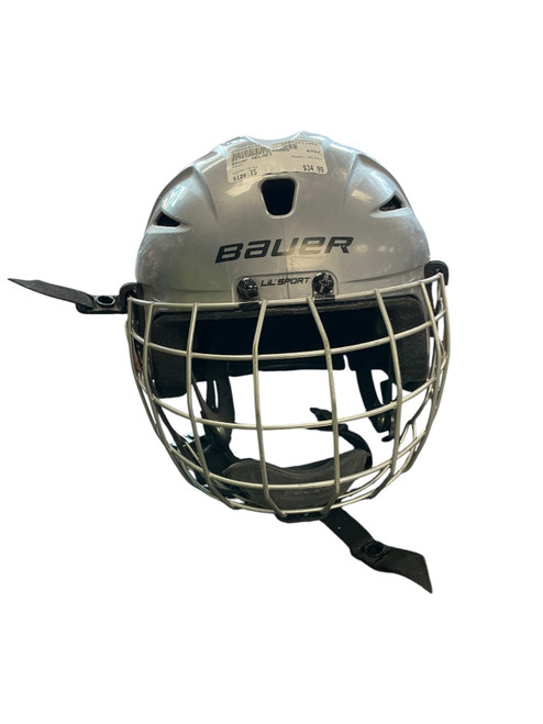 Vist Large View of Product Image Which is Used Bauer HELMET Helmet Cage Combo Grey XS